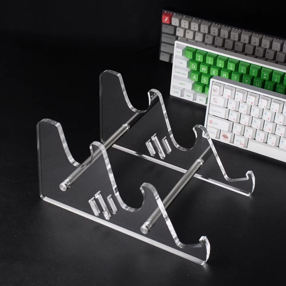 Three Layers Acrylic Display Bracket / Rack for Mechanical Gaming Keyboard Keycaps Set Support